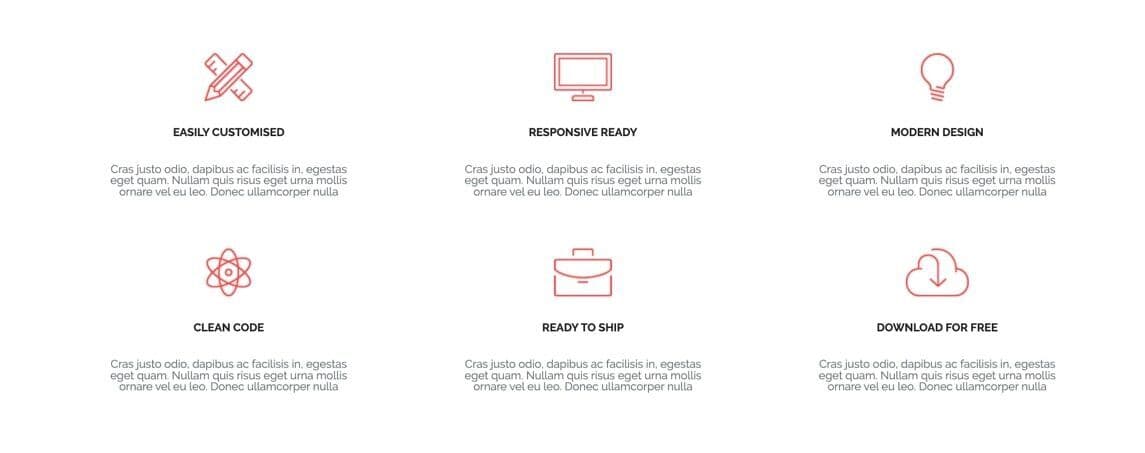 ActiveBox landing page feature grid