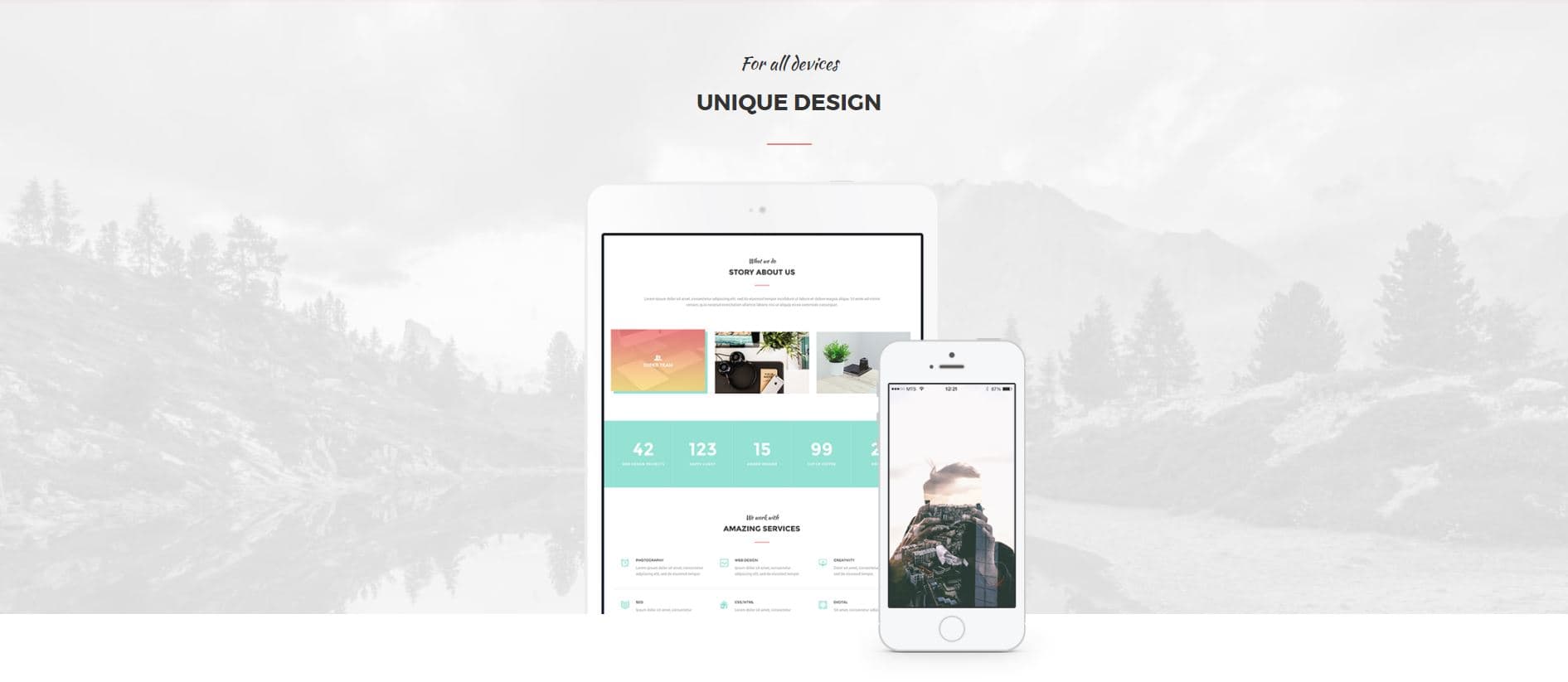 MoGo landing page responsive design preview